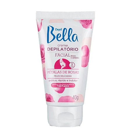 DEPIL BELLA CRE FAC 40G BUCO QX PT ROSAS