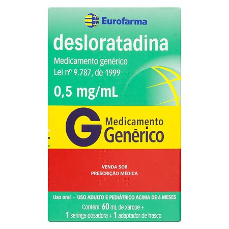 DESLORATADINA 0,5MG  XPE 60ML EUR-GENERIC