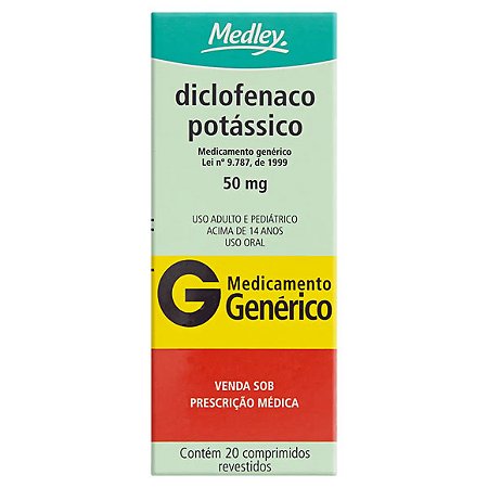 DICLOFENACO POTASSIC O G*  50MG 20CPR