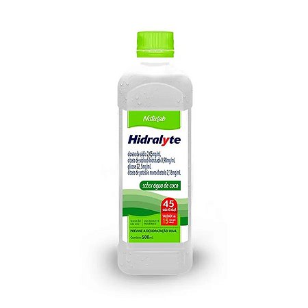 HIDRALYTE 45  500ML AGUA DE COCO