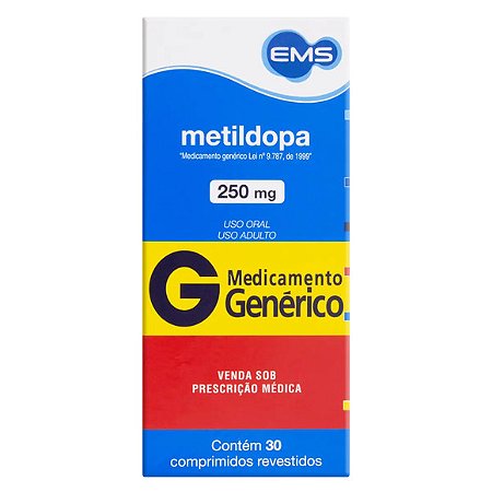METILDOPA G*  250MG 30CPR
