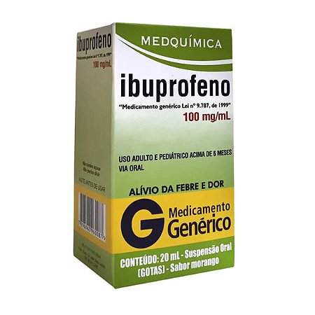 IBUPROFENO G*  GTS 1 00MG 20ML