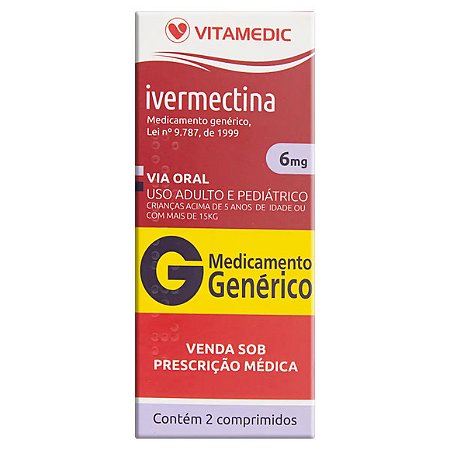 IVERMECTINA G*  6MG 2CPR