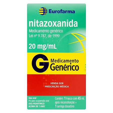 NITAZOXANIDA G*  SUS P 20MG  45ML