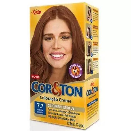 TINT COR TON  7.7 MARROM DOURADO