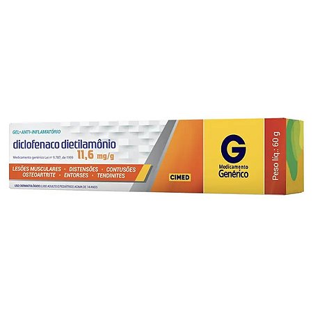 DICLOFENACO DIETILAM G*  GEL 10MG 60G
