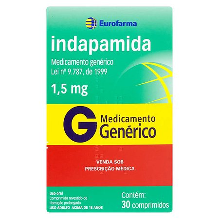 INDAPAMIDA G*  1,5MG 30CPR
