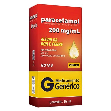 PARACETAMOL G*  GTS 200MG 15ML