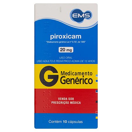 PIROXICAM G*  20MG 1 0CAP