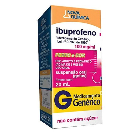 IBUPROFENO G*  GTS 1 00MG 20ML