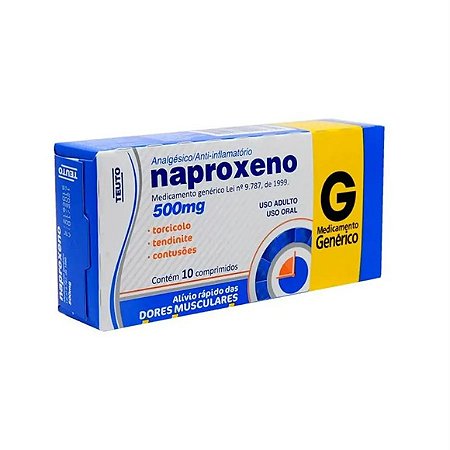 NAPROXENO 500MG C/10  COMP/TEU