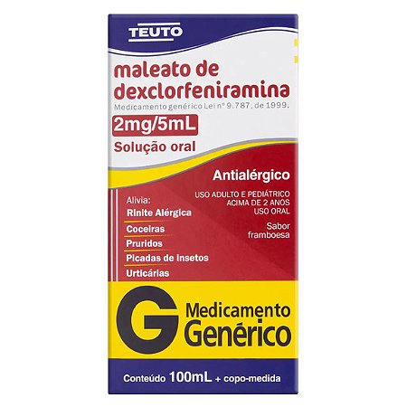 DEXCLORFENIRAMINA G* XPE 0,4MG 100ML