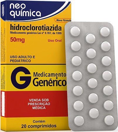 HIDROCLOROTIAZIDA G* 50MG 20CPR