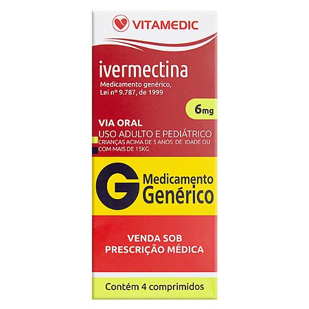 IVERMECTINA G*  6MG 4CPR