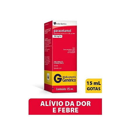 PARACETAMOL G*  GTS 200MG 15ML