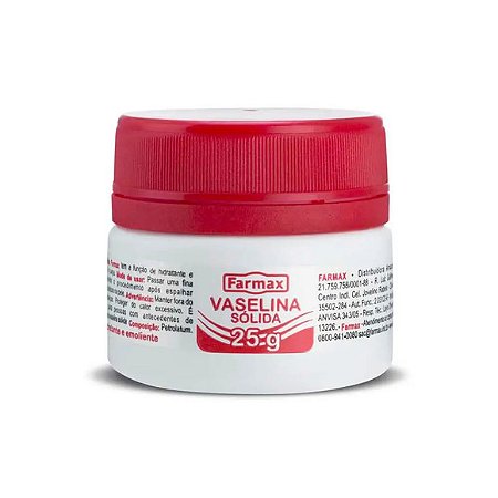 VASELINA SOLIDA  25G FARMAX