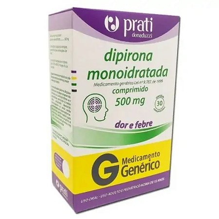 - DIPIRONA 500MG 30  CPS / GEN DIPIRONA S