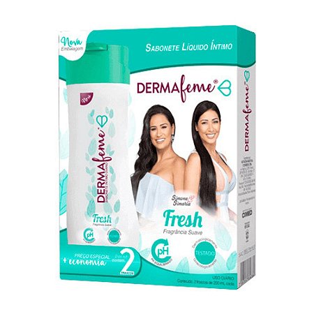 DERMA FEME SABONETE LIQUIDO  FRESH
