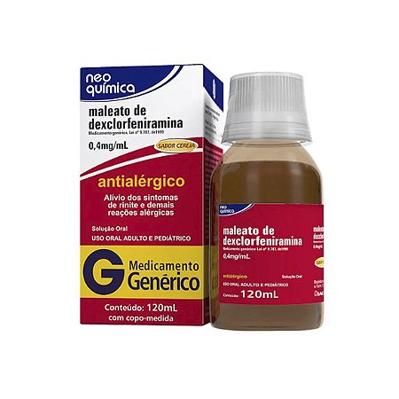 DEXCLORFENIRAMINA G* XPE 0,4MG 120ML