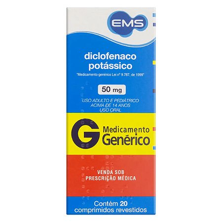 DICLOFENACO POTASSIC O G*  50MG 20CPR