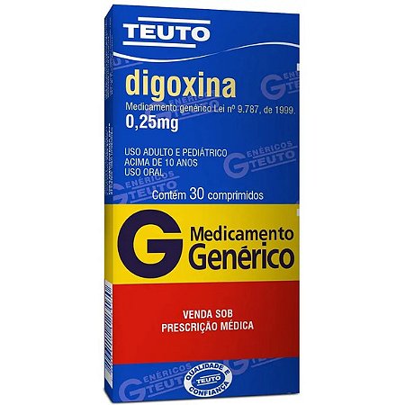 DIGOXINA G*  0,25MG 30CPR