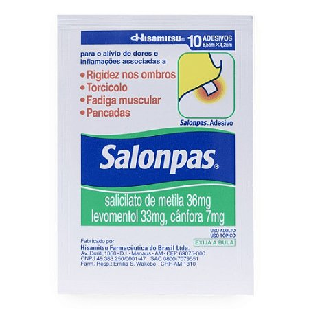 EMPLASTRO SALONPAS P EQUENO 10UN