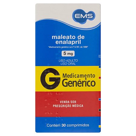 ENALAPRIL MAL G*   5 MG 30CPR