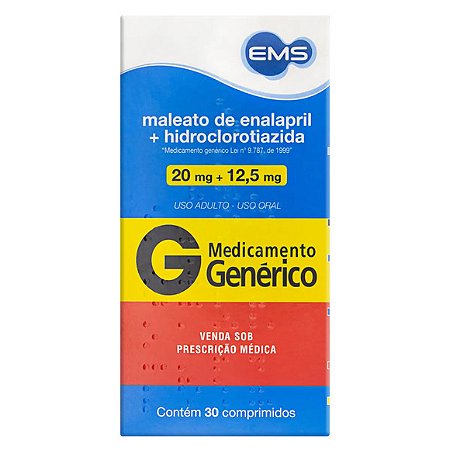 ENALAPRIL+HCTZ G*  2 0/12,5MG 30CPR