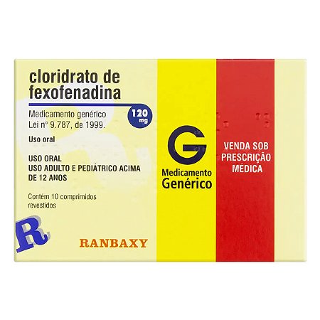 FEXOFENADINA G*  120 MG 10CPR