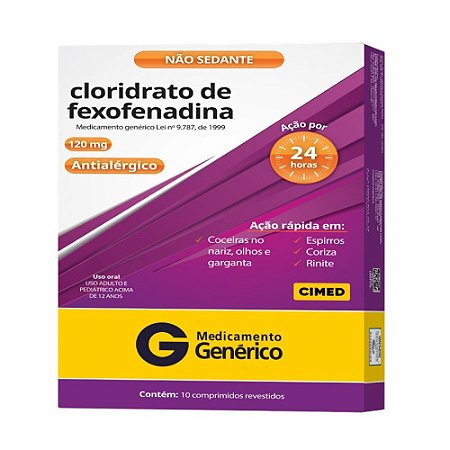 FEXOFENADINA G*  120 MG 10CPR