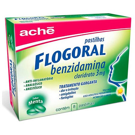 FLOGORAL 3MG C/8 PAS T MENTA-REFERENCIA