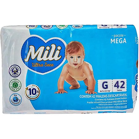 FRALDA BABY MEGA G 4 2UN MILI
