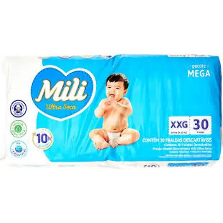 FRALDA BABY MEGA XXG  30UN MILI
