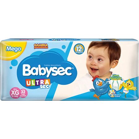 FRALDA BABYSEC MEGA XG 30 FRALDAS
