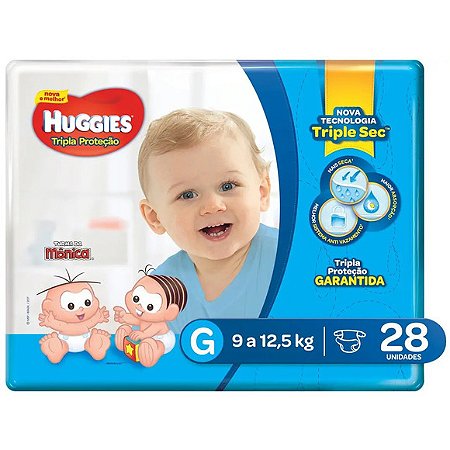 FRALDA HUGGIES  28UN GRA
