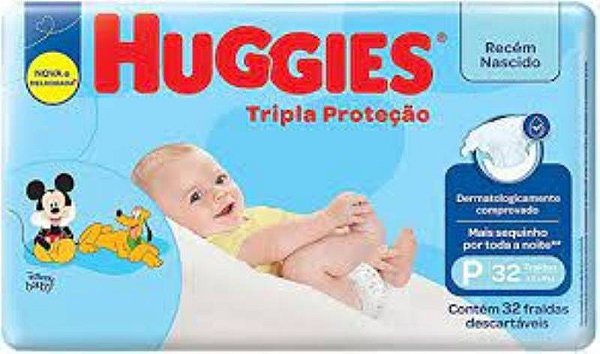 FRALDA HUGGIES P 32 FRALDA JUMBO