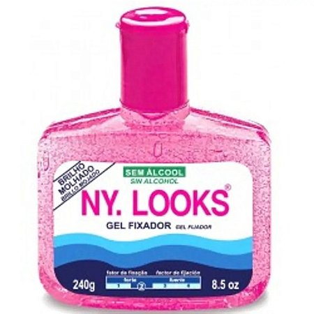 GEL FIX NY LOOKS 240 G ROSA BRIL MOLHADO