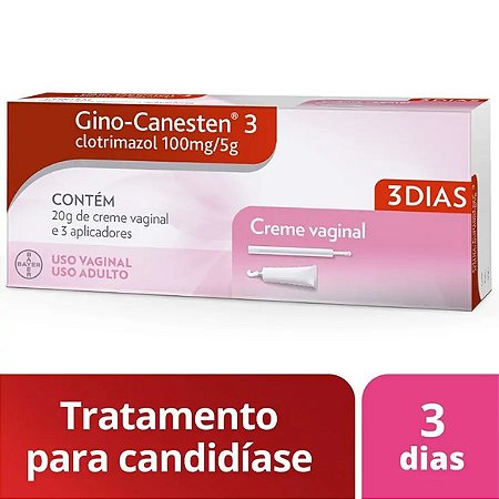 GINO CANESTEN 3 CRE VAG 100MG 20G+3APL