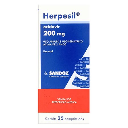 HERPESIL 200MG 25CPR