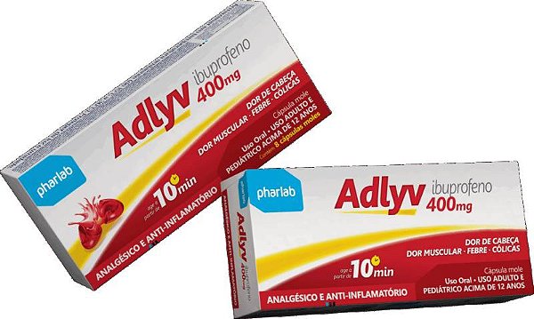 IBUPROFENO 400MG C08 CPS MOLE (ADLYV) PHA
