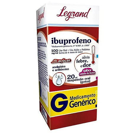 IBUPROFENO G*  GTS 1 00MG 20ML