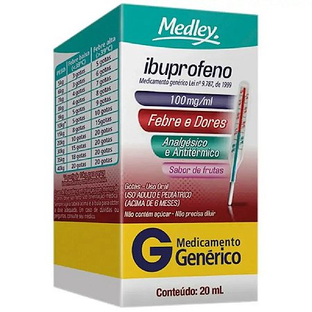 IBUPROFENO G*  GTS 1 00MG 20ML