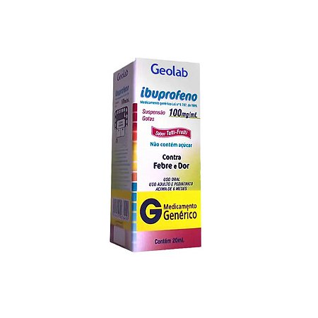 IBUPROFENO G*  GTS 1 00MG 20ML