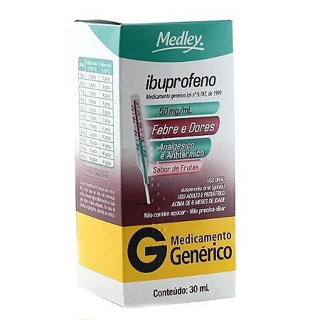 IBUPROFENO G*  GTS 50MG 30ML
