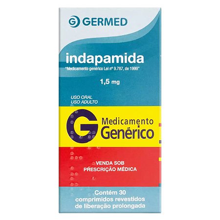 INDAPAMIDA G*  1,5MG 30CPR