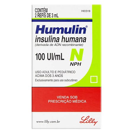 INSUL HUMULIN N  HUM 2REF 3ML