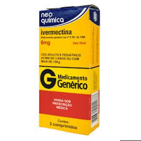 IVERMECTINA 6MG C/4C OMP/NEO