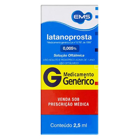 LATANOPROSTA G*  OFT 0,05MG 2,5ML