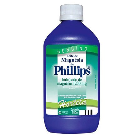 LEITE MAGNESIA PHILL IPS 350ML HORTELA