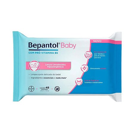 LENCOS UMED BEPANTOL  BABY 48UN P BAYER O